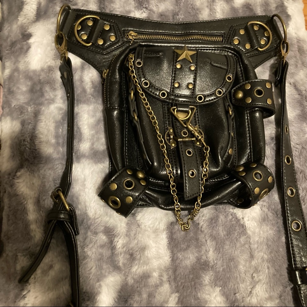 Steampunk shoulder and waist bag